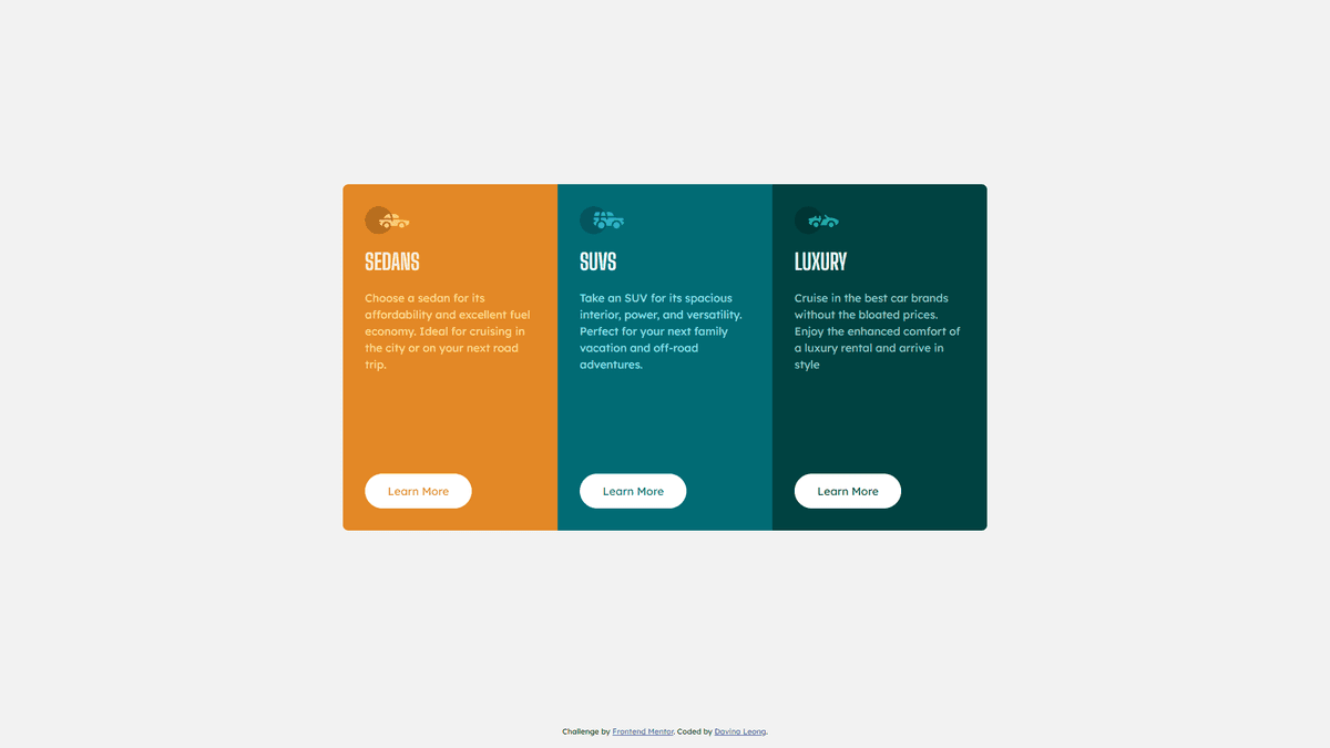 3-Column Preview Card Component