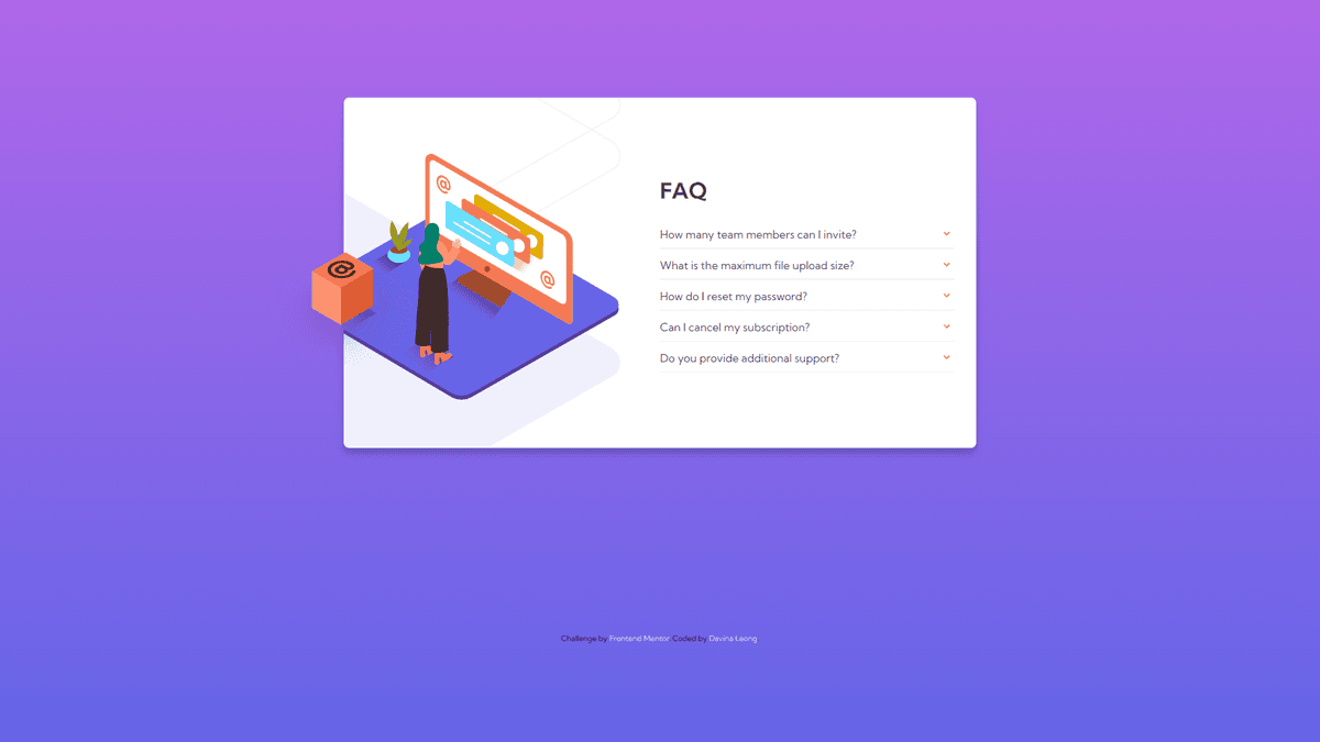 FAQ Accordion Card