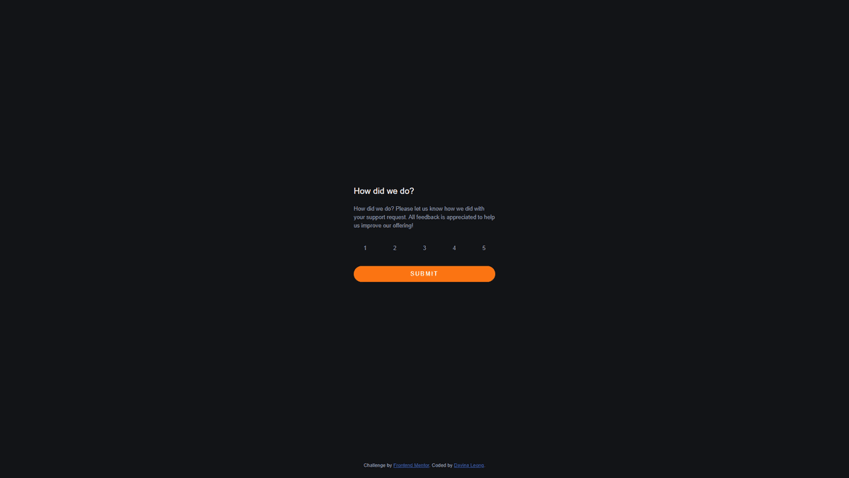 Interactive Rating Component