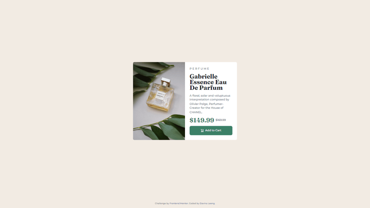 Product Preview Card Component
