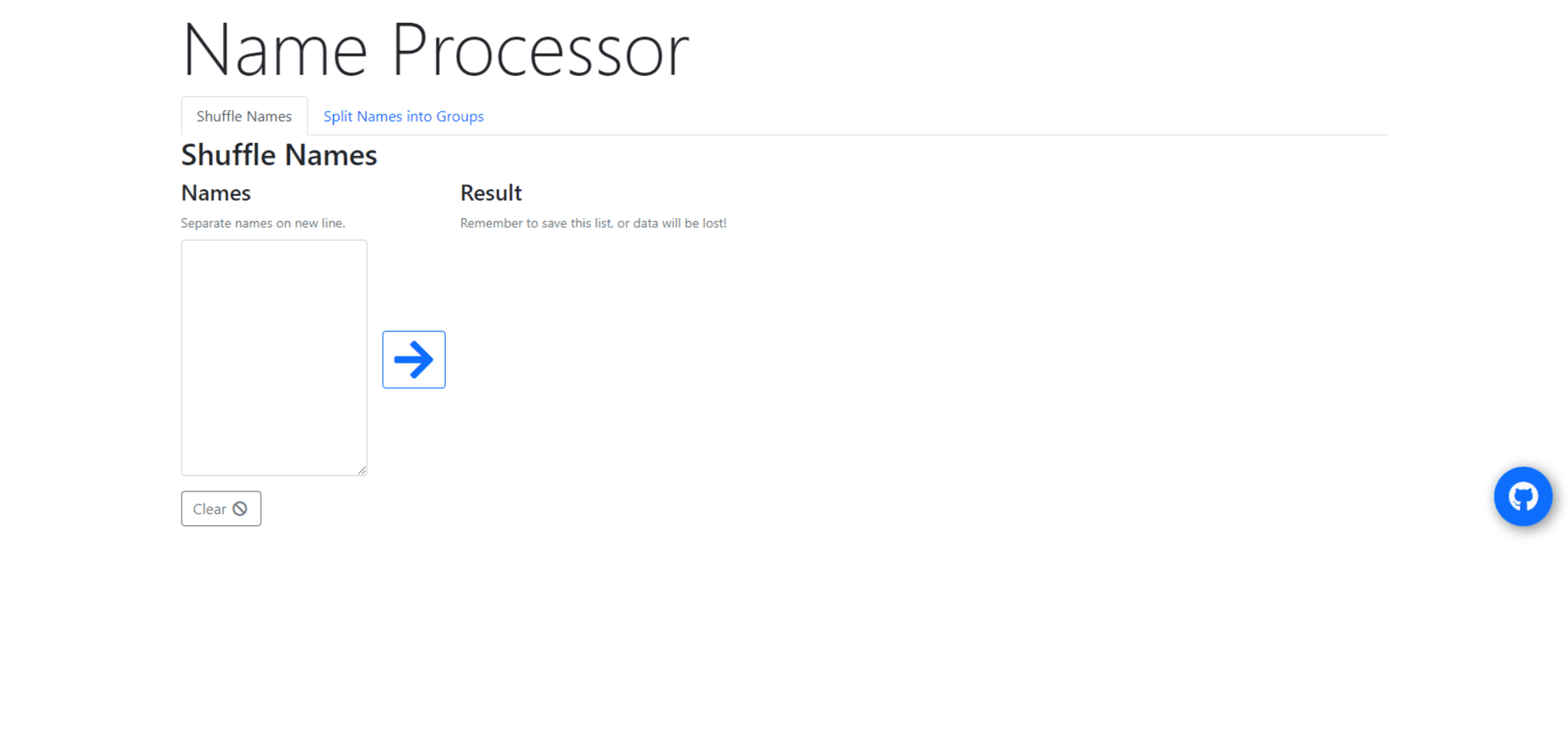 Name Processor