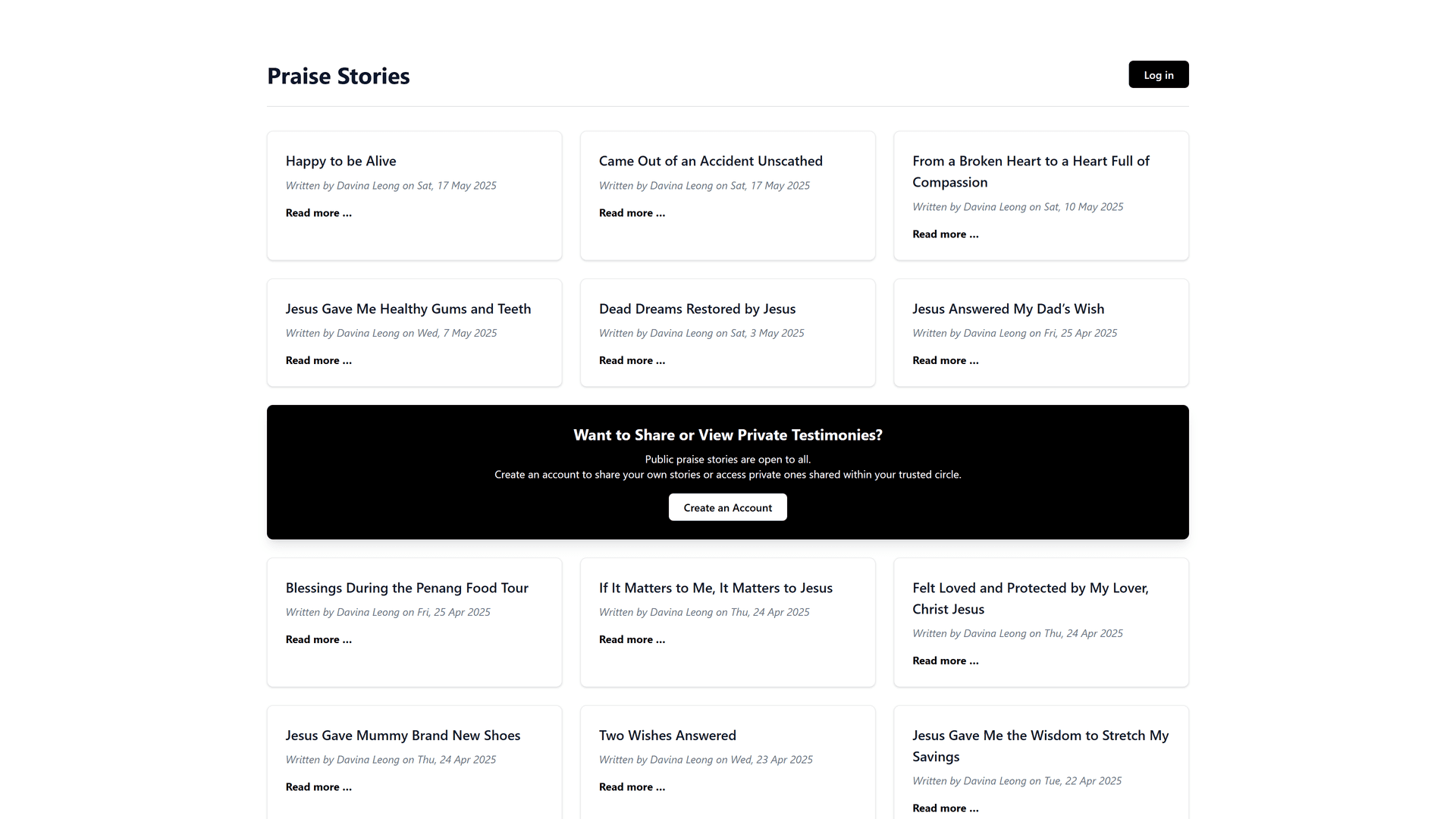 Praise Story